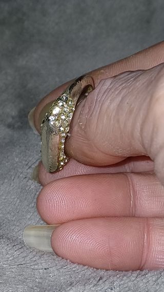 ANILLO PLATA CON DIAMANTES SINTÉTICOS 