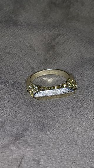 ANILLO PLATA CON DIAMANTES SINTÉTICOS 