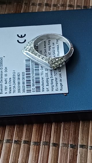 ANILLO PLATA CON DIAMANTES SINTÉTICOS 