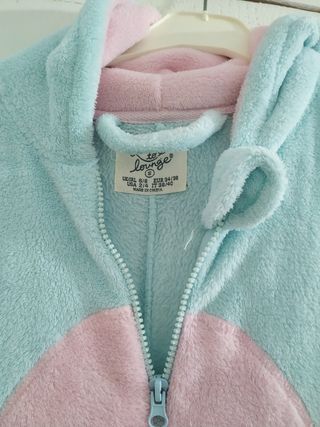 pijama disfraz búho azul turquesa talla S