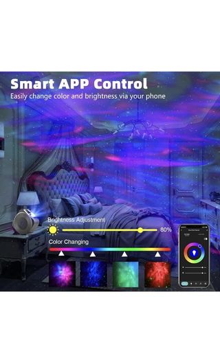 Drcowu Lampara LED AlexaProyector Estrellas