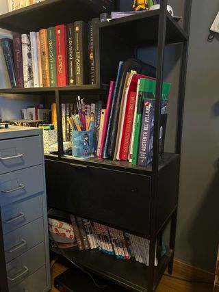 Estanteria Shantay negra metalica