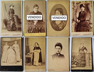 Fotografía albúmina antigua