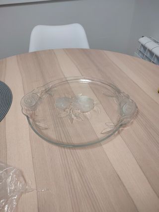 Plato decorativo cristal