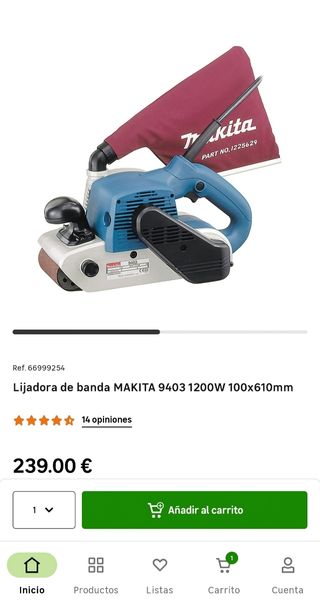 Lijadora de banda makita 9403 última versión