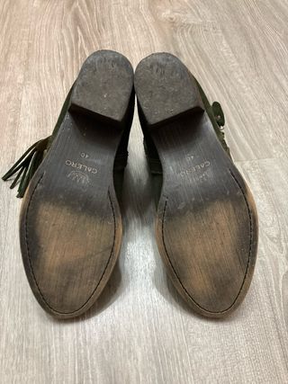 Botines Nieves Calero verdes