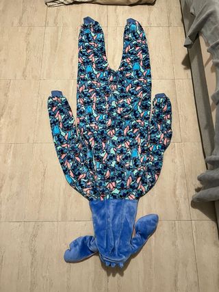 Pijama Stitch Disney Mujer Talla S Azul