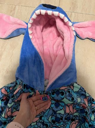 Pijama Stitch Disney Mujer Talla S Azul