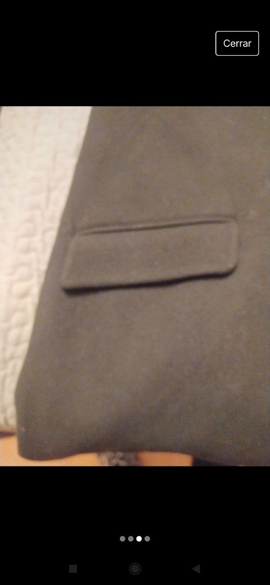 Abrigo negro largo easy wear