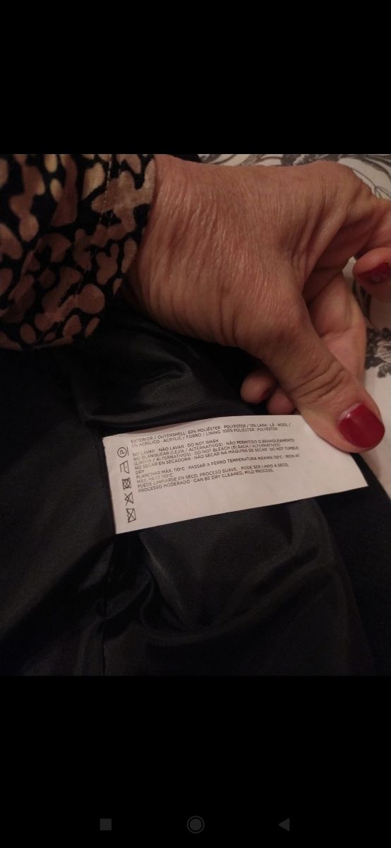 Abrigo negro largo easy wear