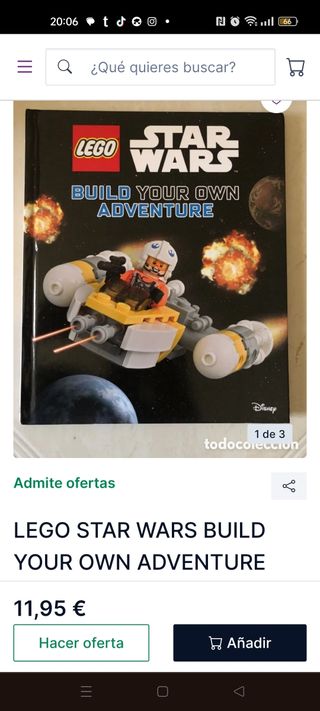 Libro lego en inglés star wars