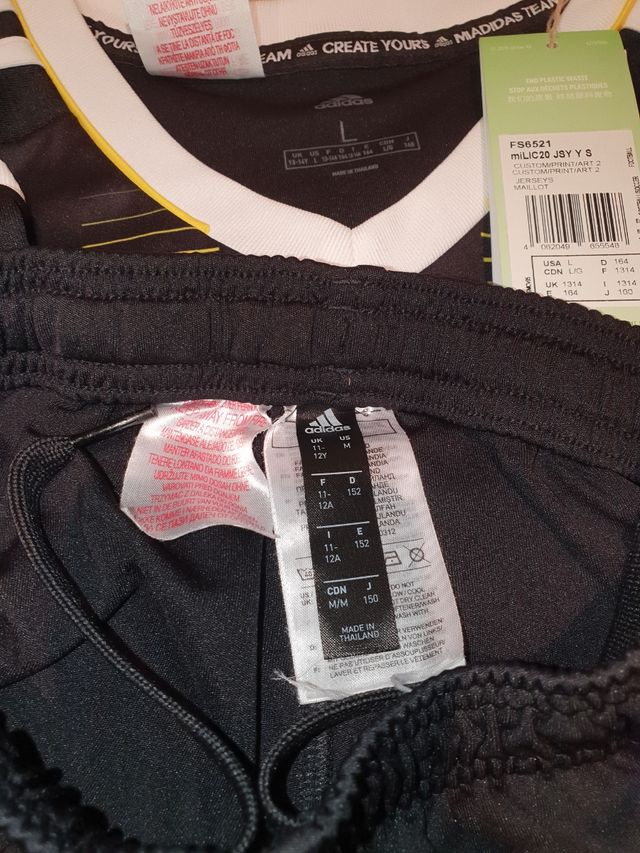 Equipacion adidas original avispa niñ@ Real Zarago