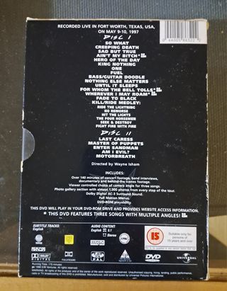 2 DVD METALLICA CUNNING STUNS