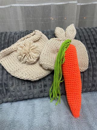 conjunto gorro bebé