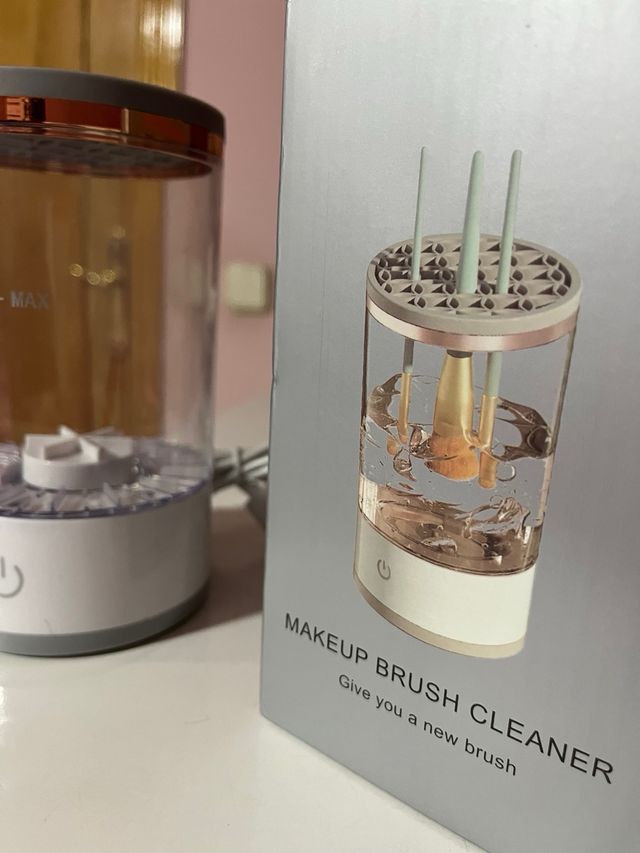 Limpiador eléctrico de brochas de maquillaje