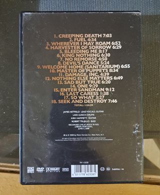 2 DVD METALLICA LIVE IN AUSTRALIA LISBON