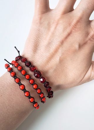 Bracciali donna rossi