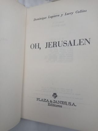 Oh, Jerusalen