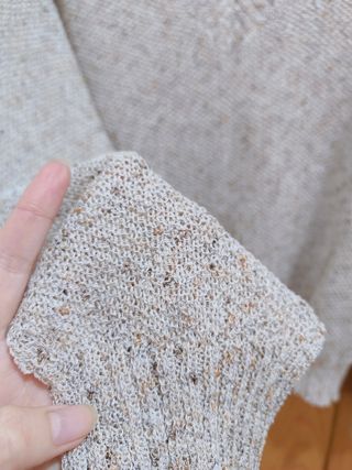 Blusa beige hombro descubierto mujer