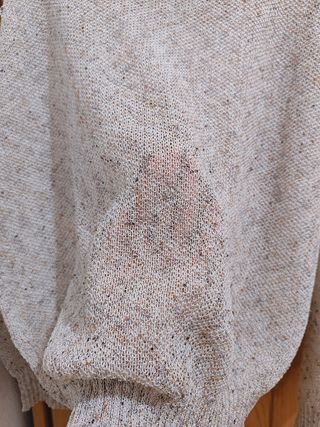Blusa beige hombro descubierto mujer