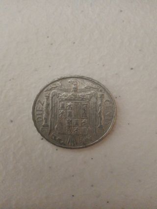 Moneda 10 céntimos 1953