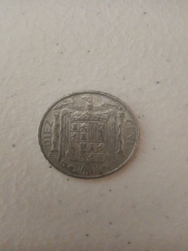 Moneda 10 céntimos 1953