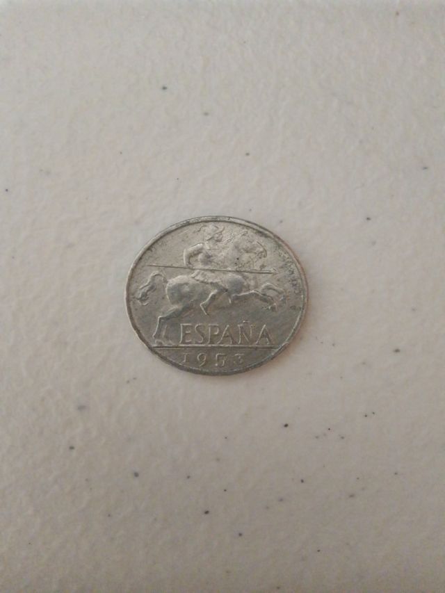 Moneda 10 céntimos 1953