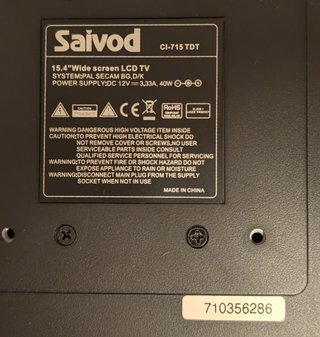 TV 15.4" SAIVOD CI-715 TDT