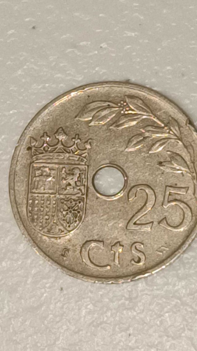 Monedas 25 céntimos 1937