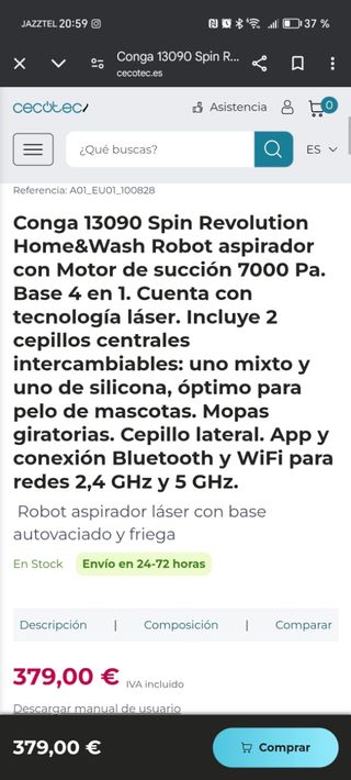 Conga cecotec para reparar