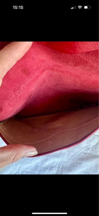 Bolso de mano de piel vintage