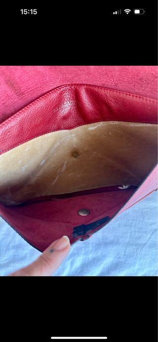 Bolso de mano de piel vintage