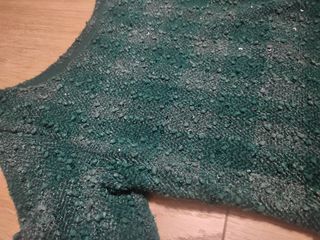 Vestido mini verde lentejuelas S