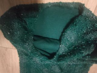 Vestido mini verde lentejuelas S