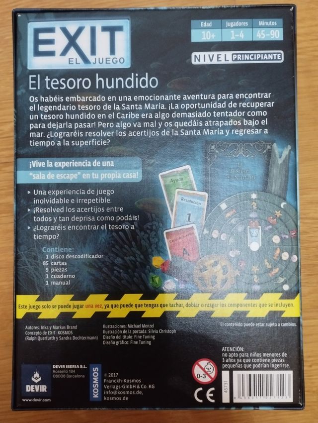El tesoro hundido - Juego de mesa
