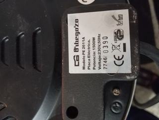 Hornillo eléctrico.