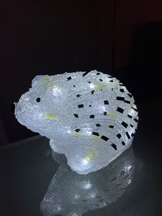 Adorno luces navidad erizo