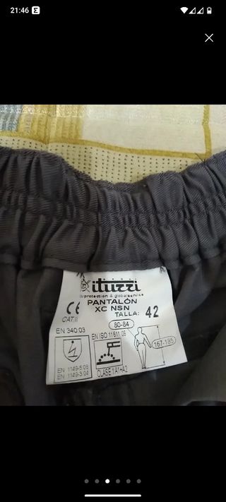 Pantalón de trabajo  talla 42
