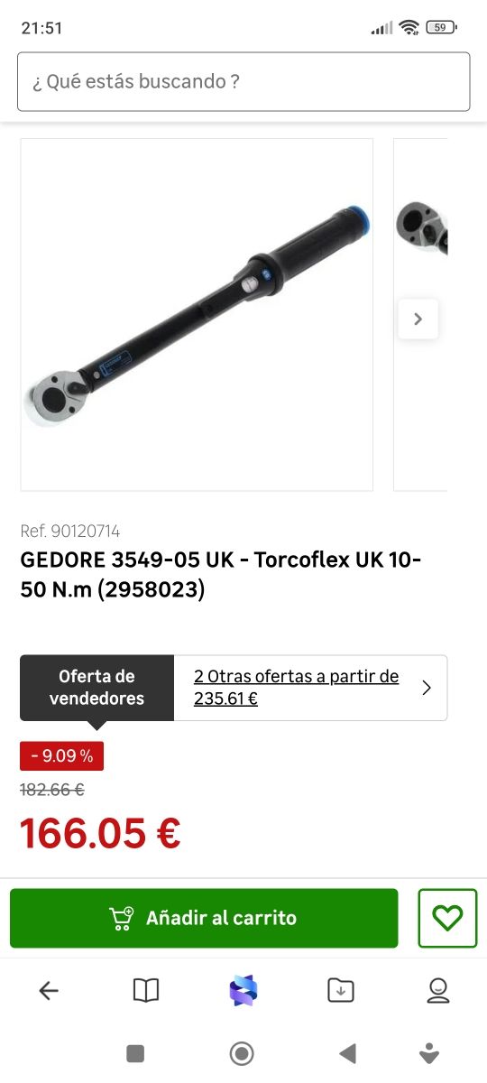 Carraca Dinamometrica gedore