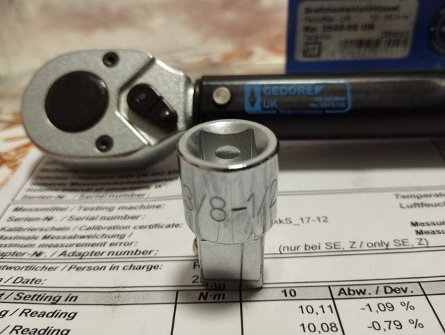 Carraca Dinamometrica gedore