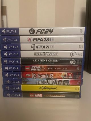 Ps4 Pro con lector solo el mando rojo y 10 juegos