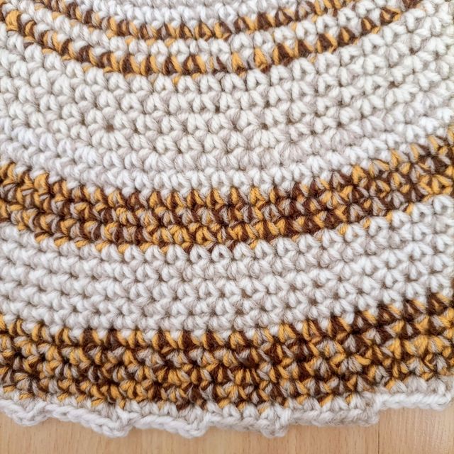 Alfombra de ganchillo.