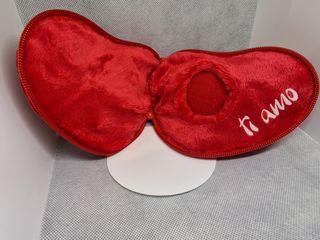 Cuore peluche con zip