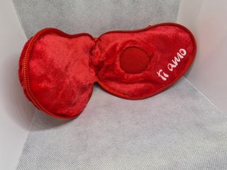 Cuore peluche con zip