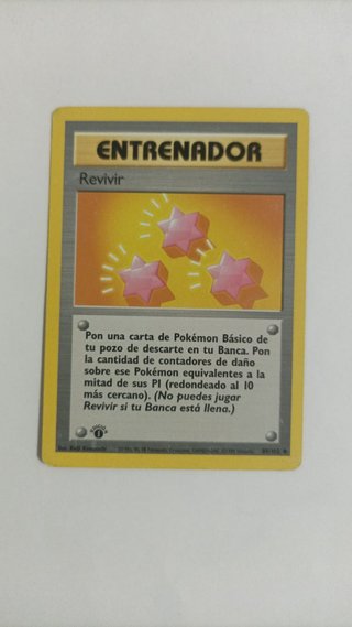 Cartas Pokémon Entrenador TCG 1°edición
