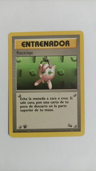 Cartas Pokémon Entrenador TCG 1°edición
