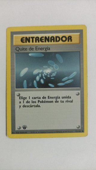 Cartas Pokémon Entrenador TCG 1°edición