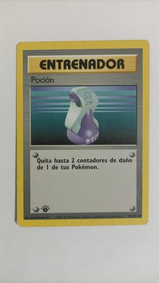 Cartas Pokémon Entrenador TCG 1°edición