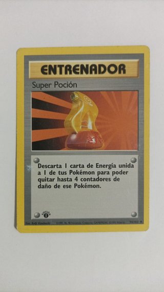 Cartas Pokémon Entrenador TCG 1°edición