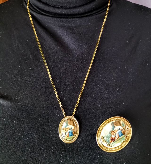 Conjunto joyas antiguas camafeos